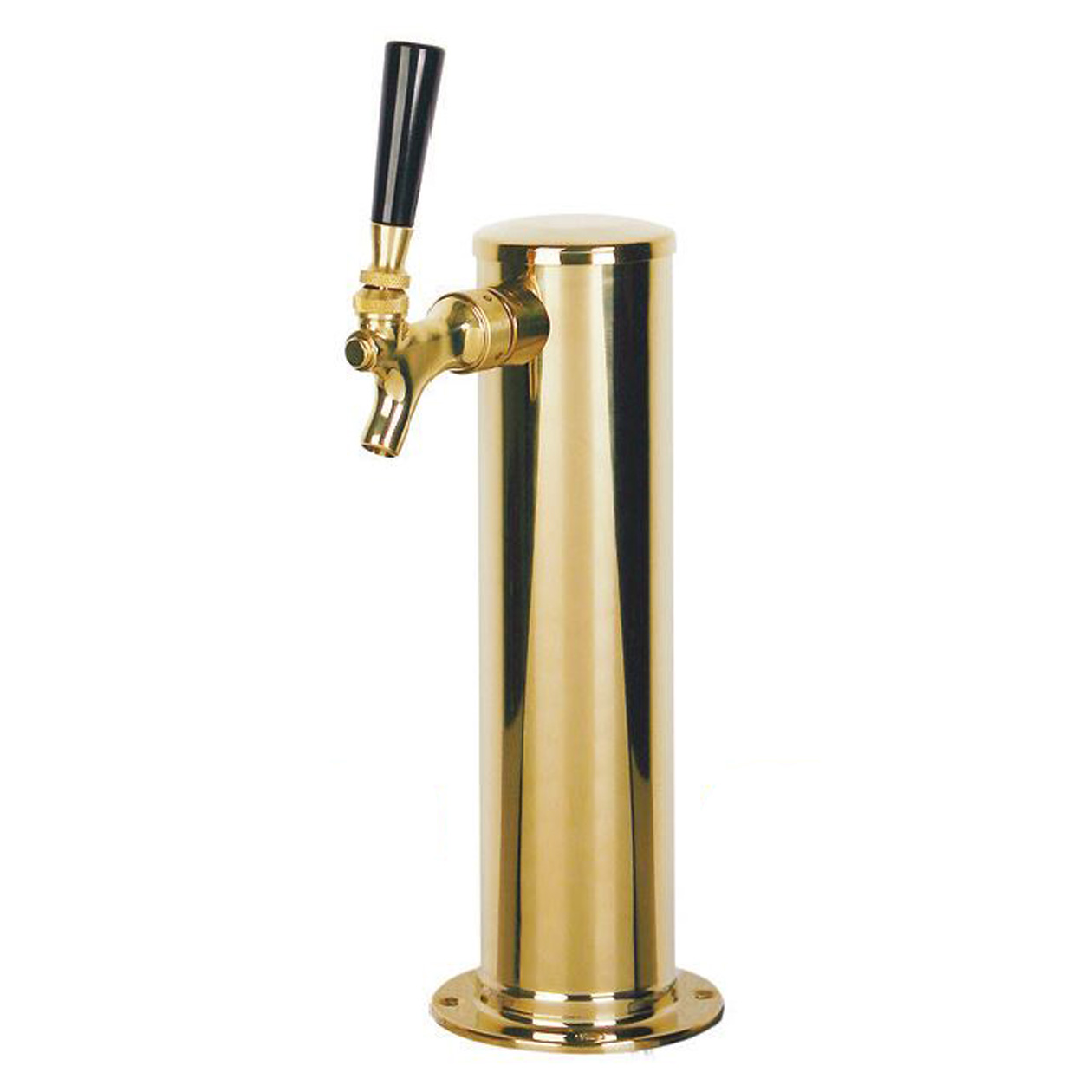 Traditional 3" Tower 1 Tap Brass
